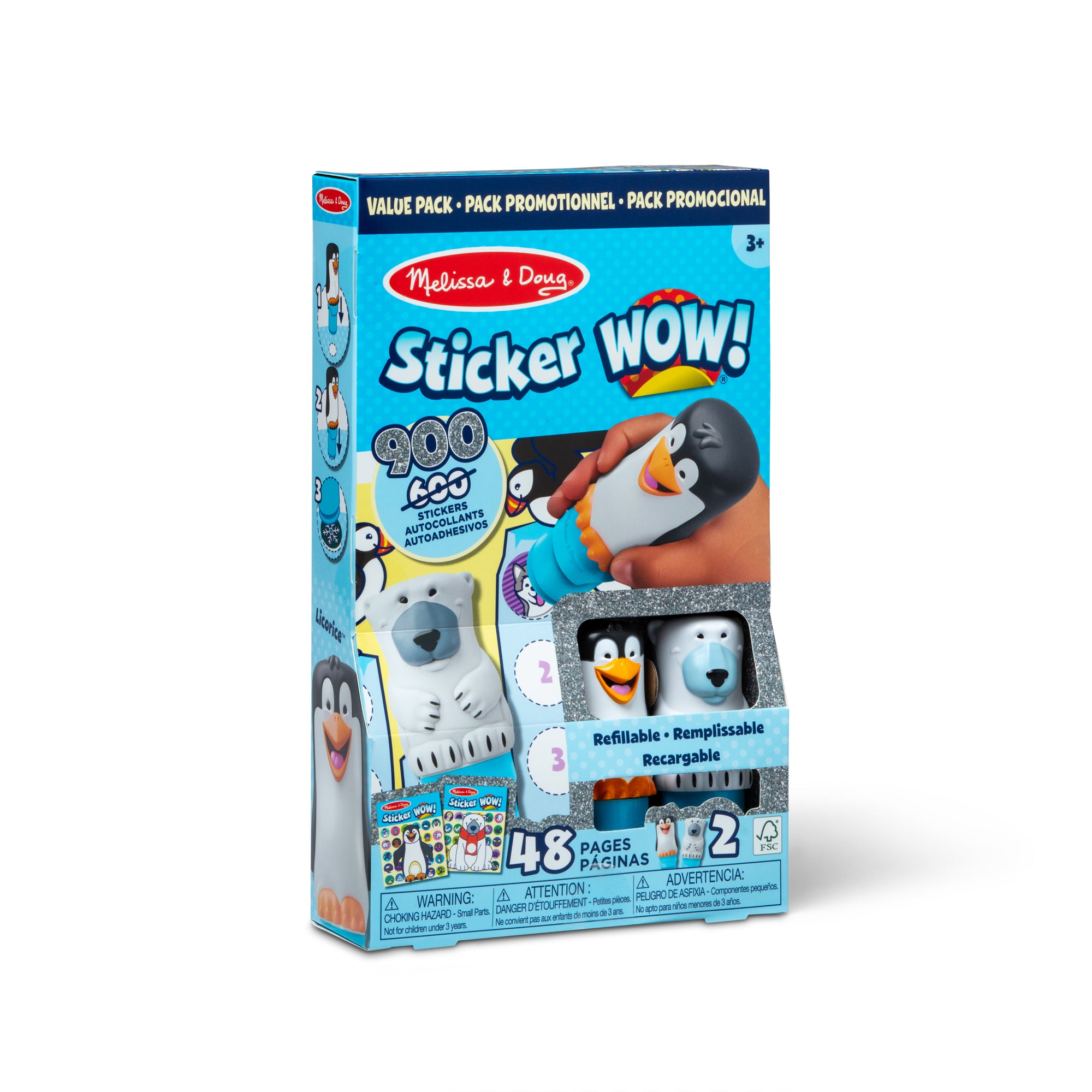Melissa & Doug Sticker WOW! Activity Pad & Sticker Stamper Value Pack - Winter