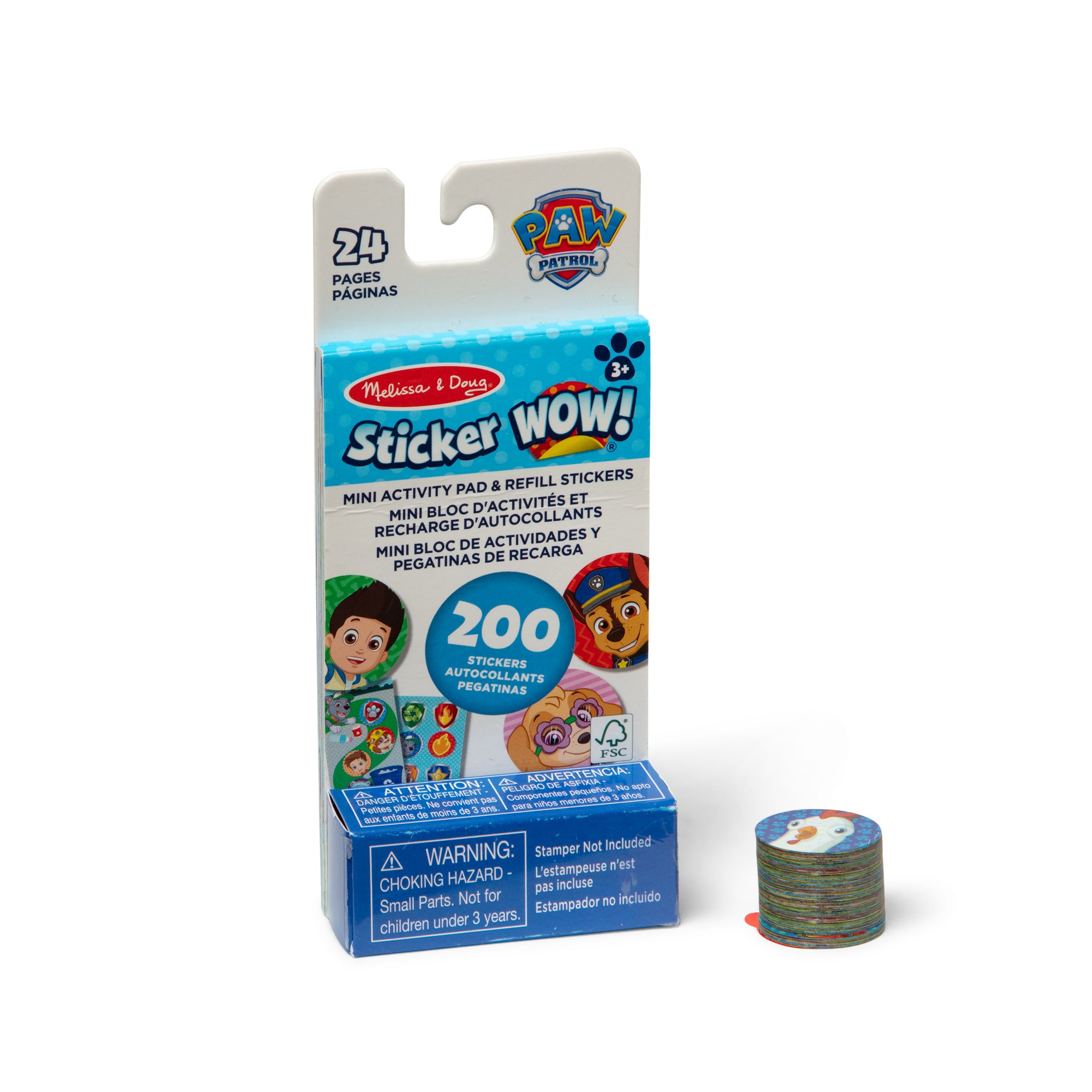 Melissa & Doug Sticker WOW! Mini Activity Pad with Refill Stickers - Paw Patrol
