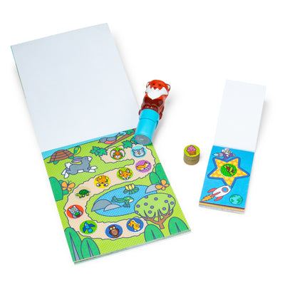 Melissa & Doug Sticker Wow Fox Bundle: Activity Pad & Sticker Stamper + Mini Activity Pad and 200 Refill Stickers