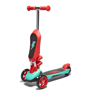 SVOLTA Ace 2-in-1 Sit and Stand Toddler Convertible Scooter in Red