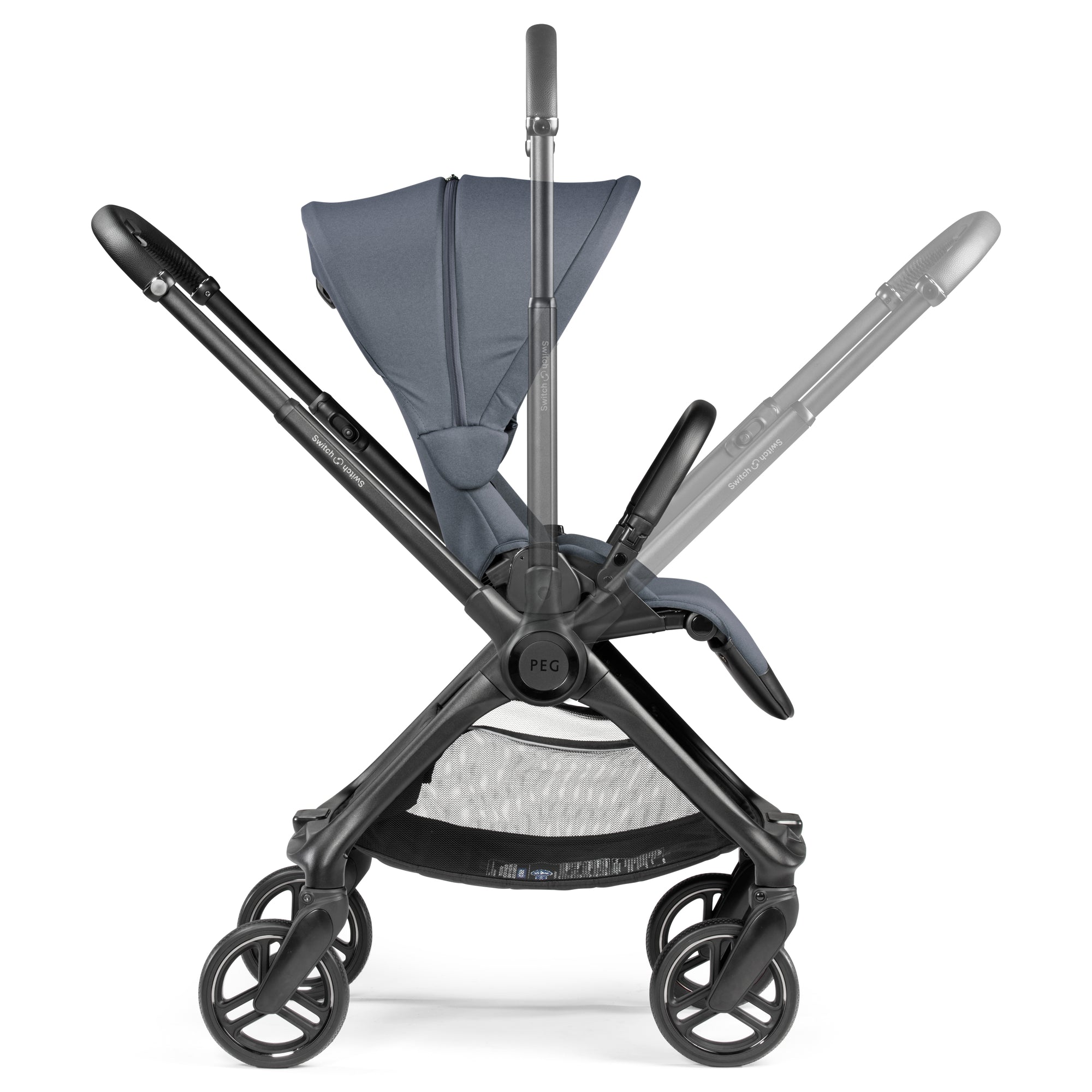 Peg Perego Switch Stroller in Nordic Blue