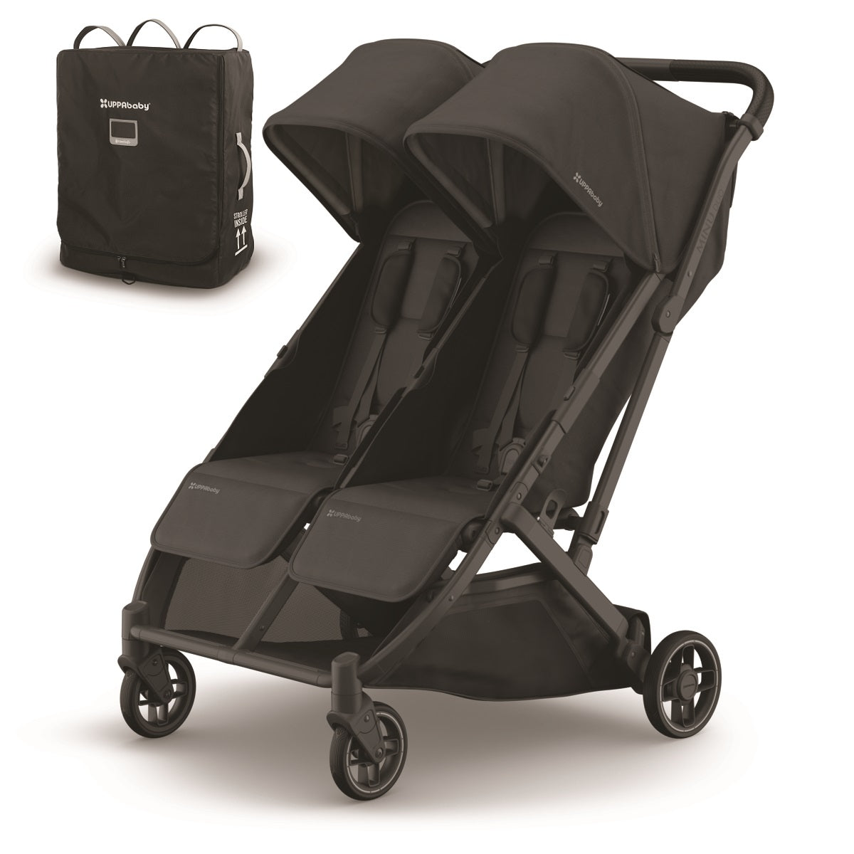 travel.double.stroller UPPAbaby MINU Duo Stroller + Travel Bag Bundle