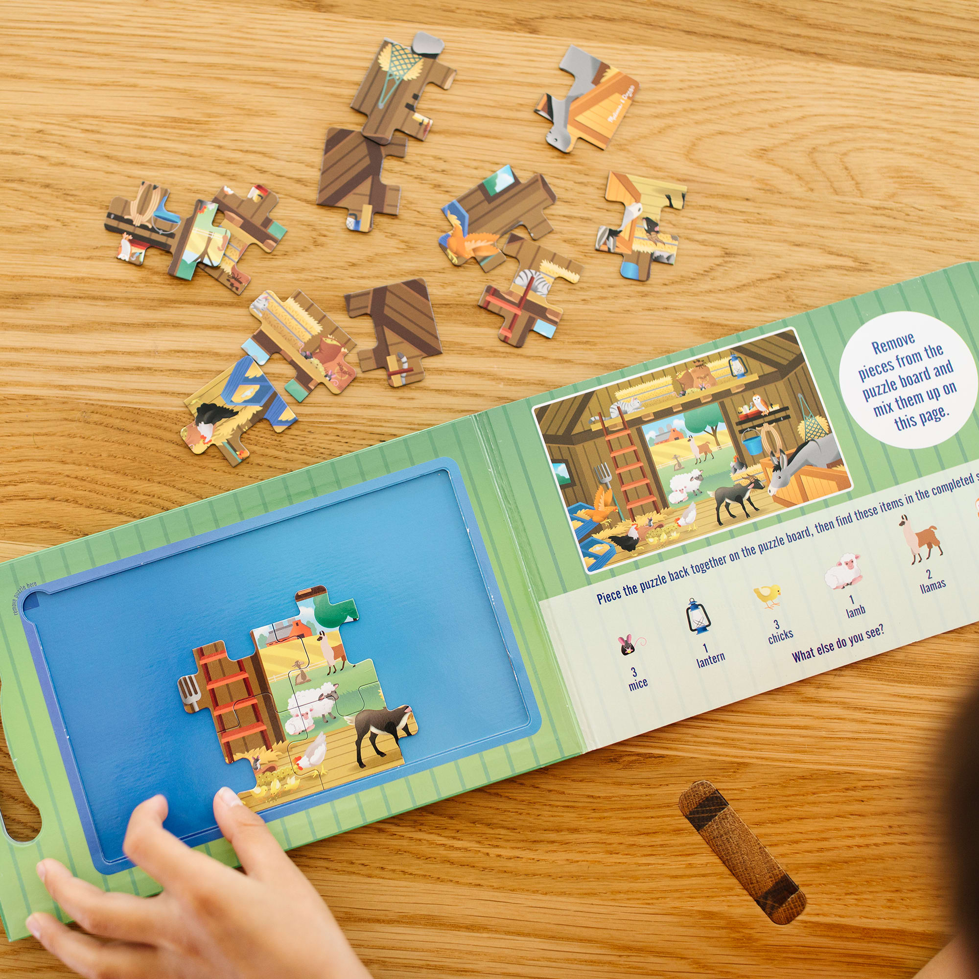 Melissa & Doug Take Along Magnetic Jigsaw Puzzles - On the Farm