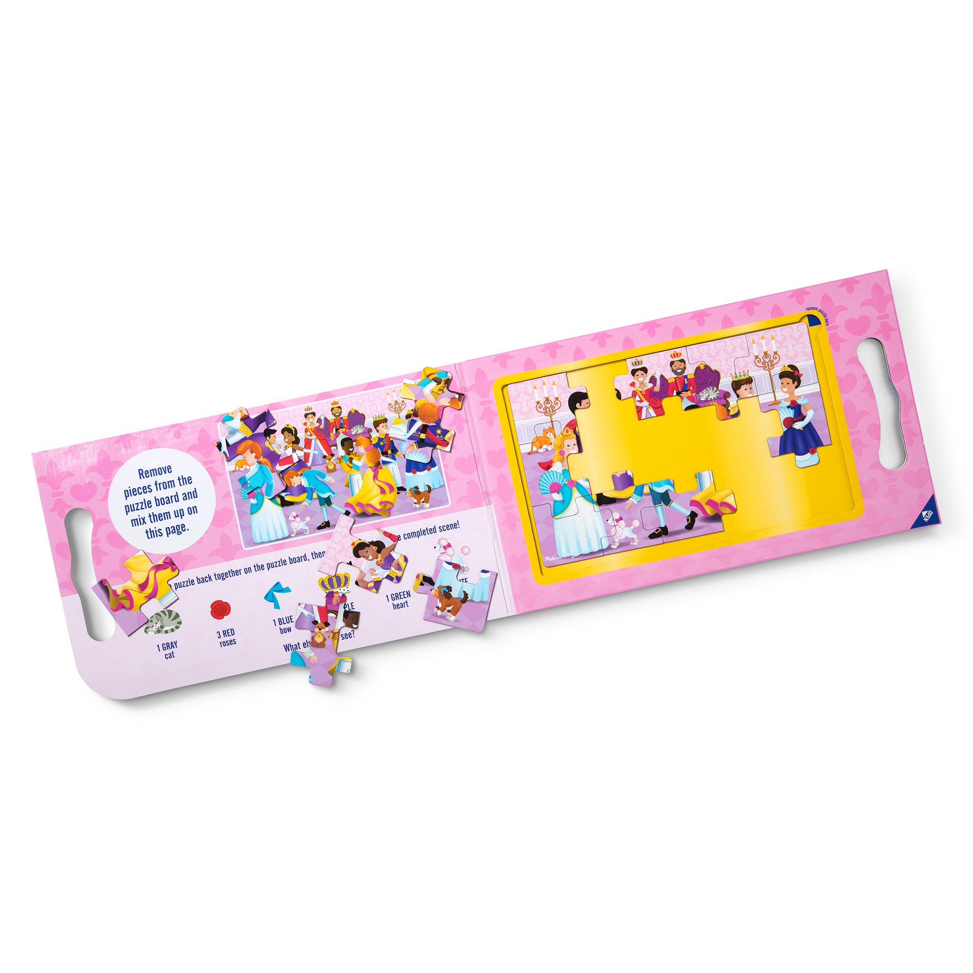 Melissa & Doug Take Along Magnetic Jigsaw Puzzles - Princesses