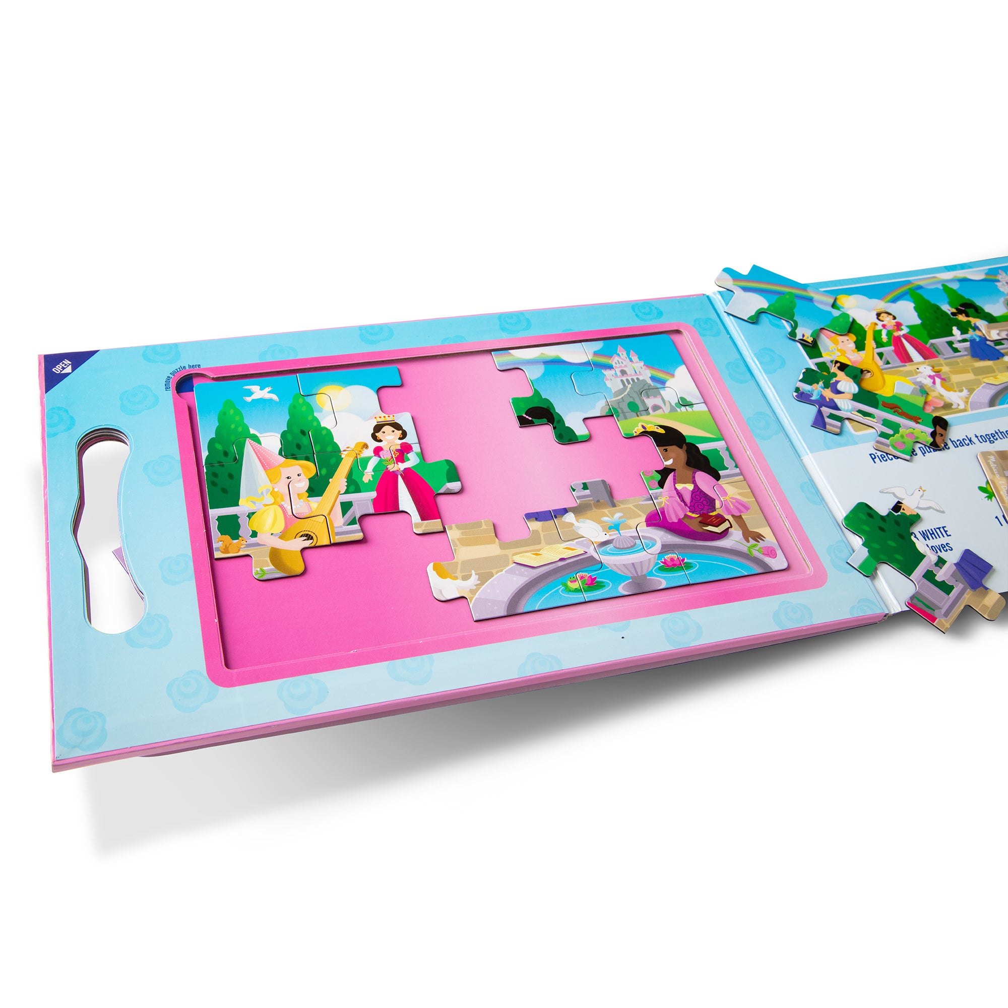 Melissa & Doug Take Along Magnetic Jigsaw Puzzles - Princesses