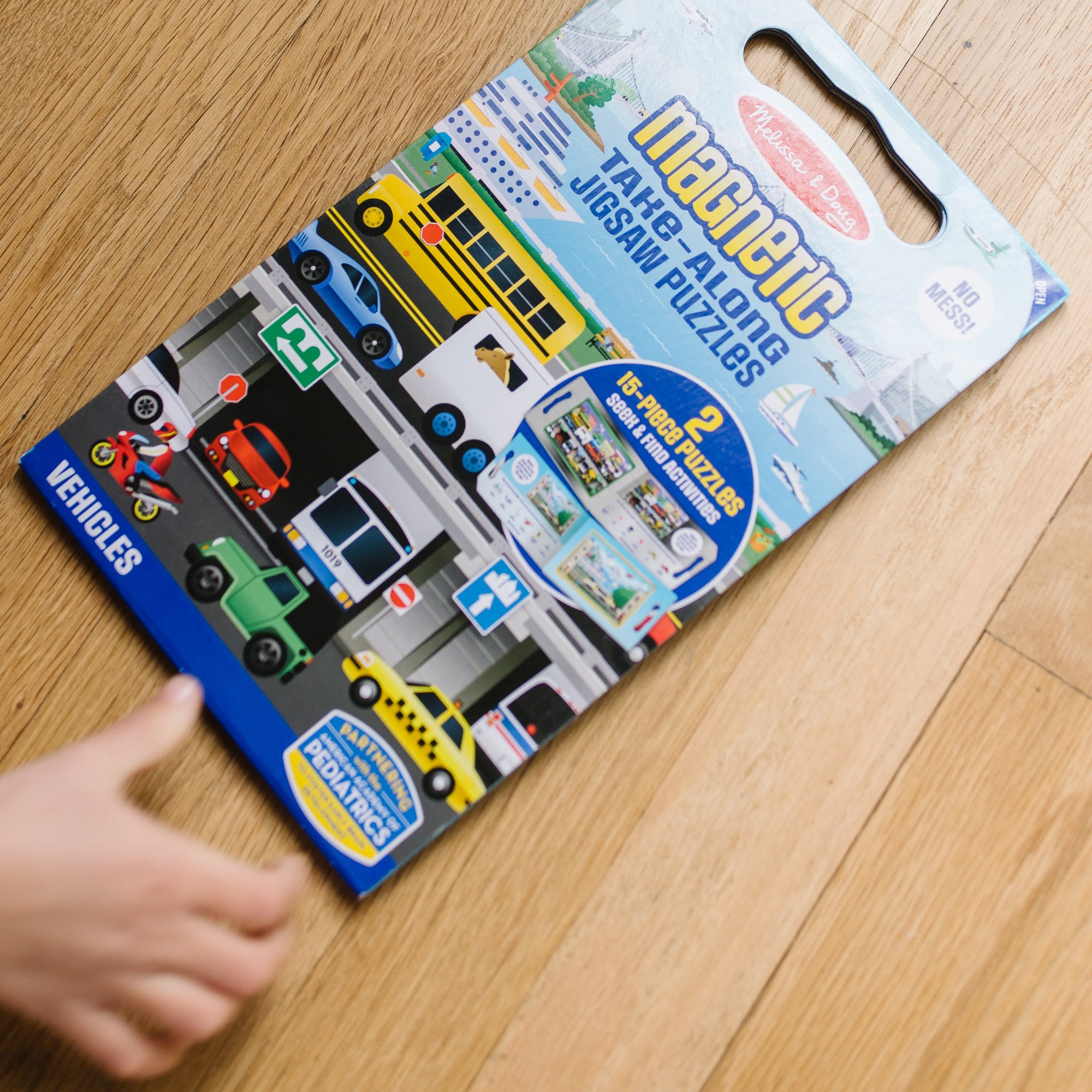 Melissa & Doug Take Along Magnetic Jigsaw Puzzles - Vehicles