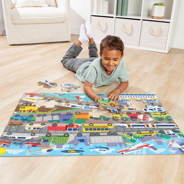 Melissa & Doug Traffic Jam 24pc Floor Puzzle