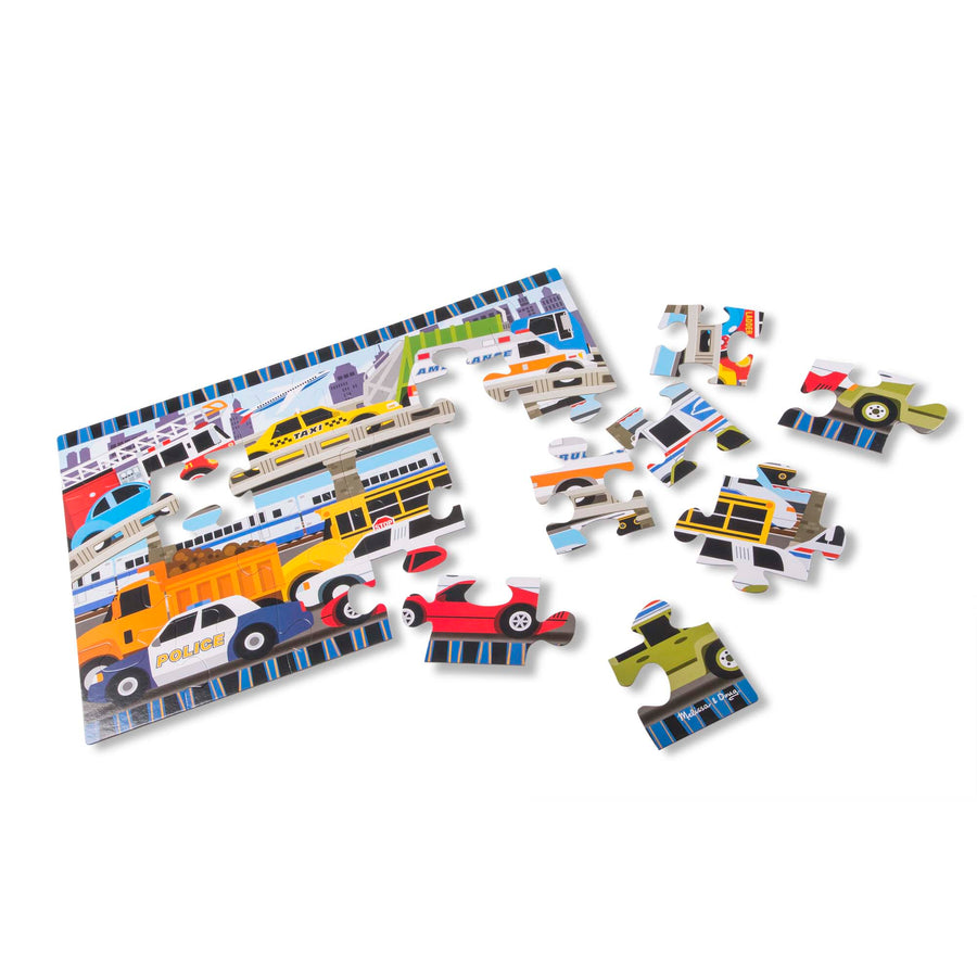 Melissa & Doug Traffic Jam Floor Puzzle - 24 Pieces