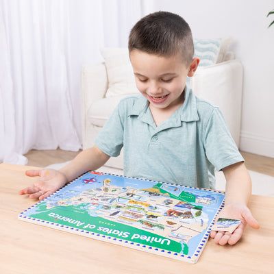 Melissa & Doug U.S.A. Map Wooden Puzzle - 45 Pieces