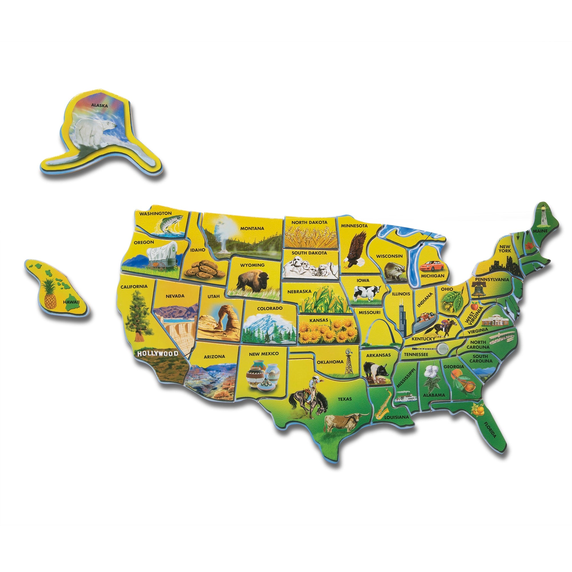 Melissa & Doug U.S.A. Map Wooden Puzzle
