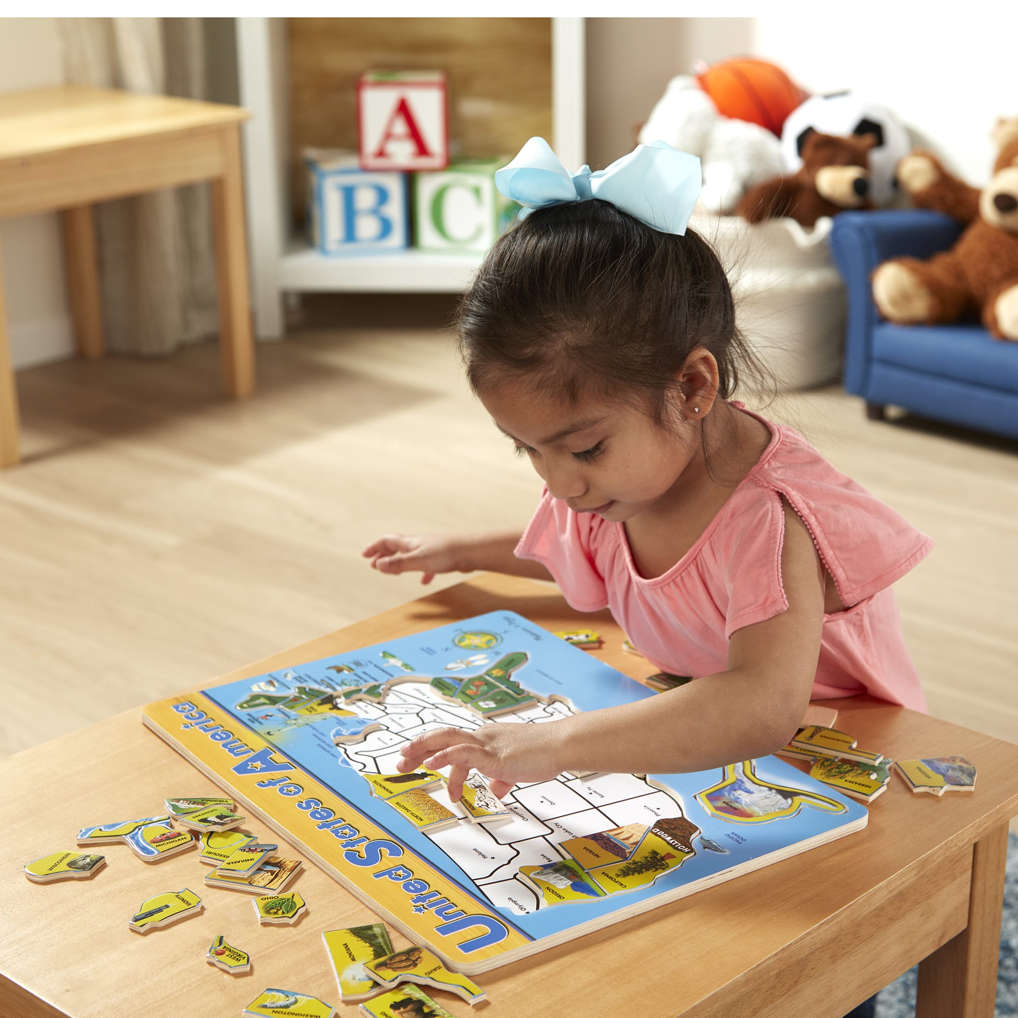 Melissa & Doug U.S.A. Map Wooden Puzzle