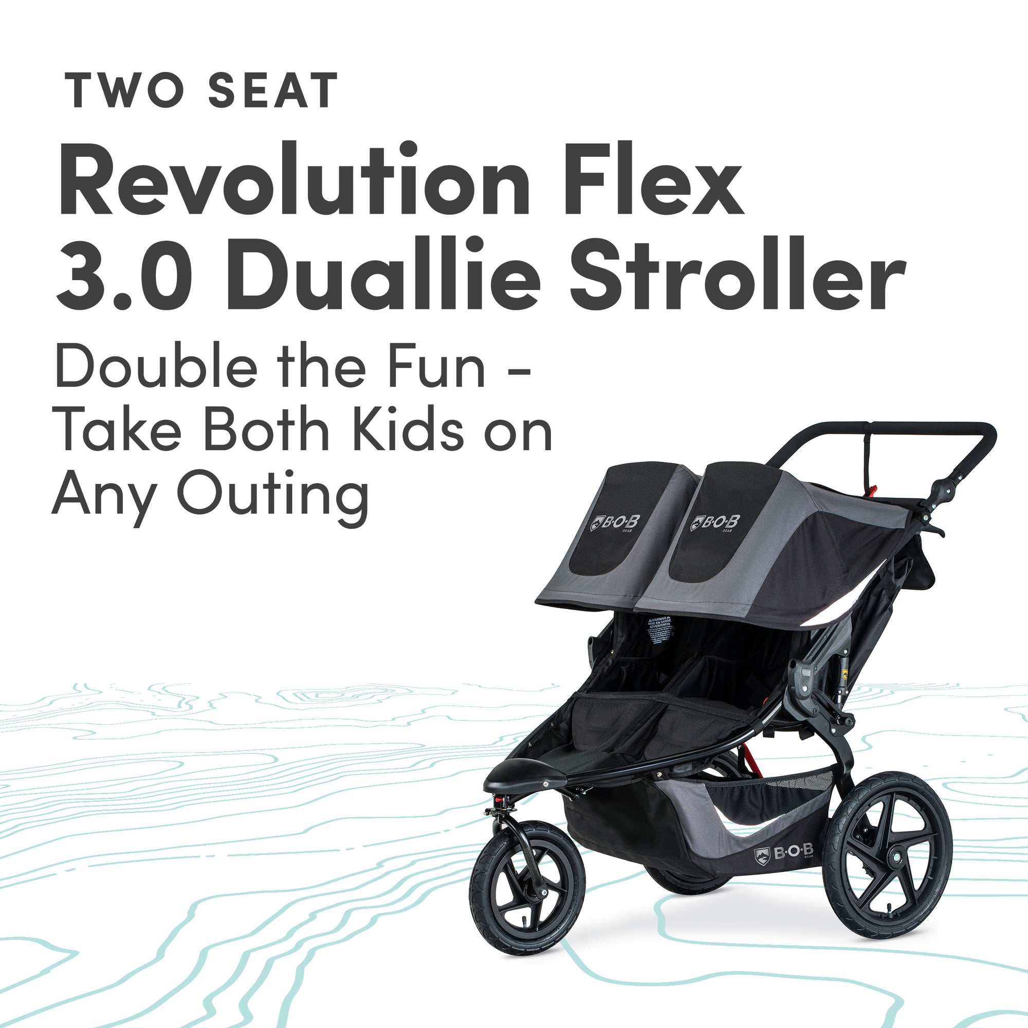 How wide is a double bob stroller hotsell