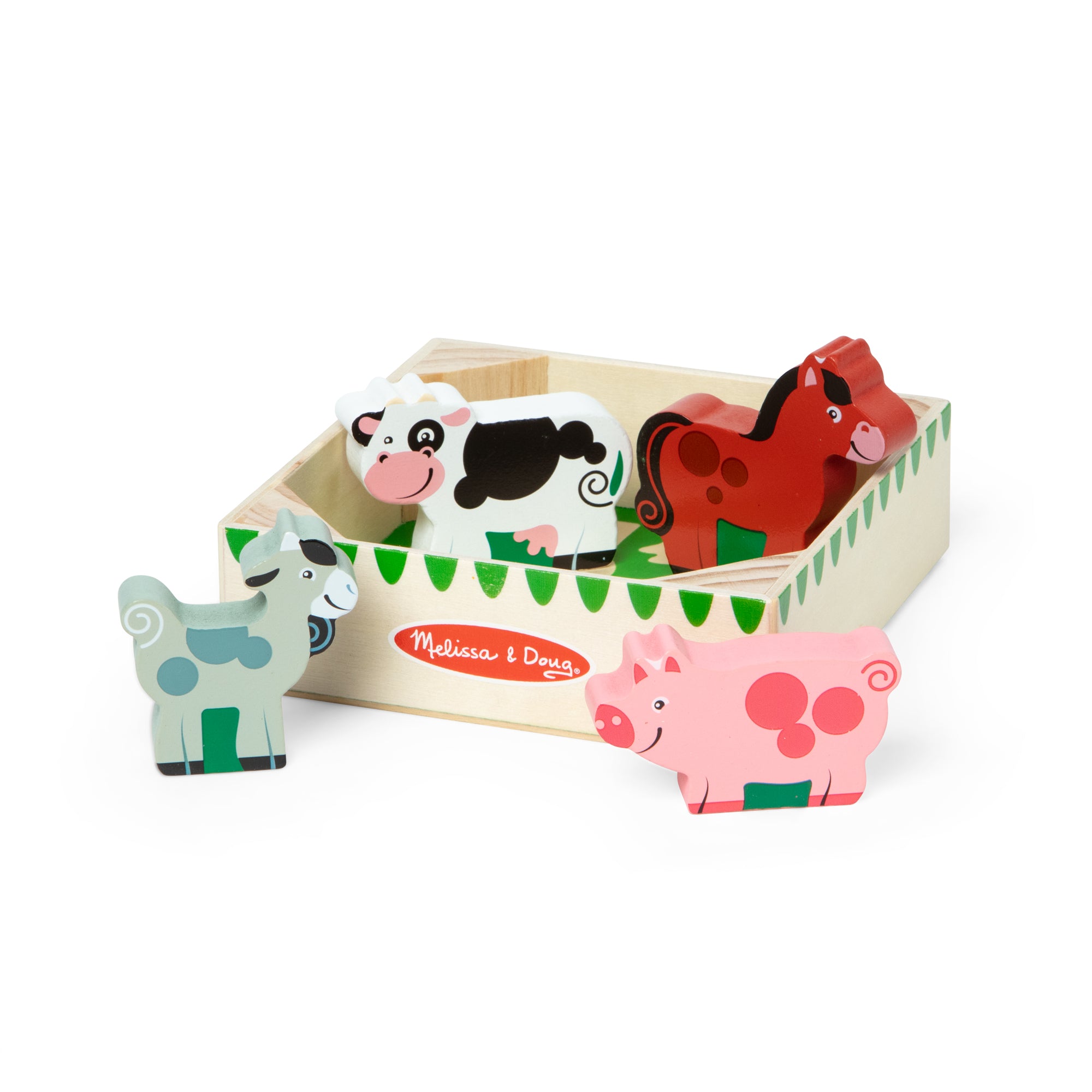 Melissa & Doug Wooden Animal Matching Farm