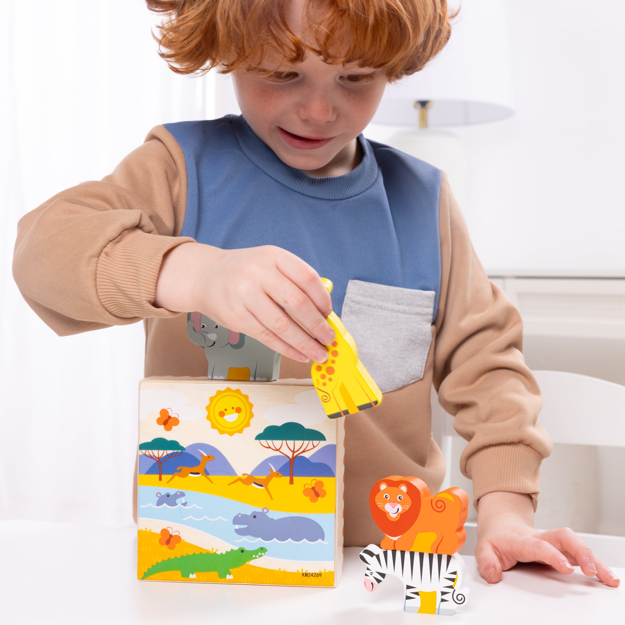 Melissa & Doug Wooden Animal Matching Safari