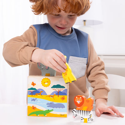 Melissa & Doug Wooden Animal Matching Safari