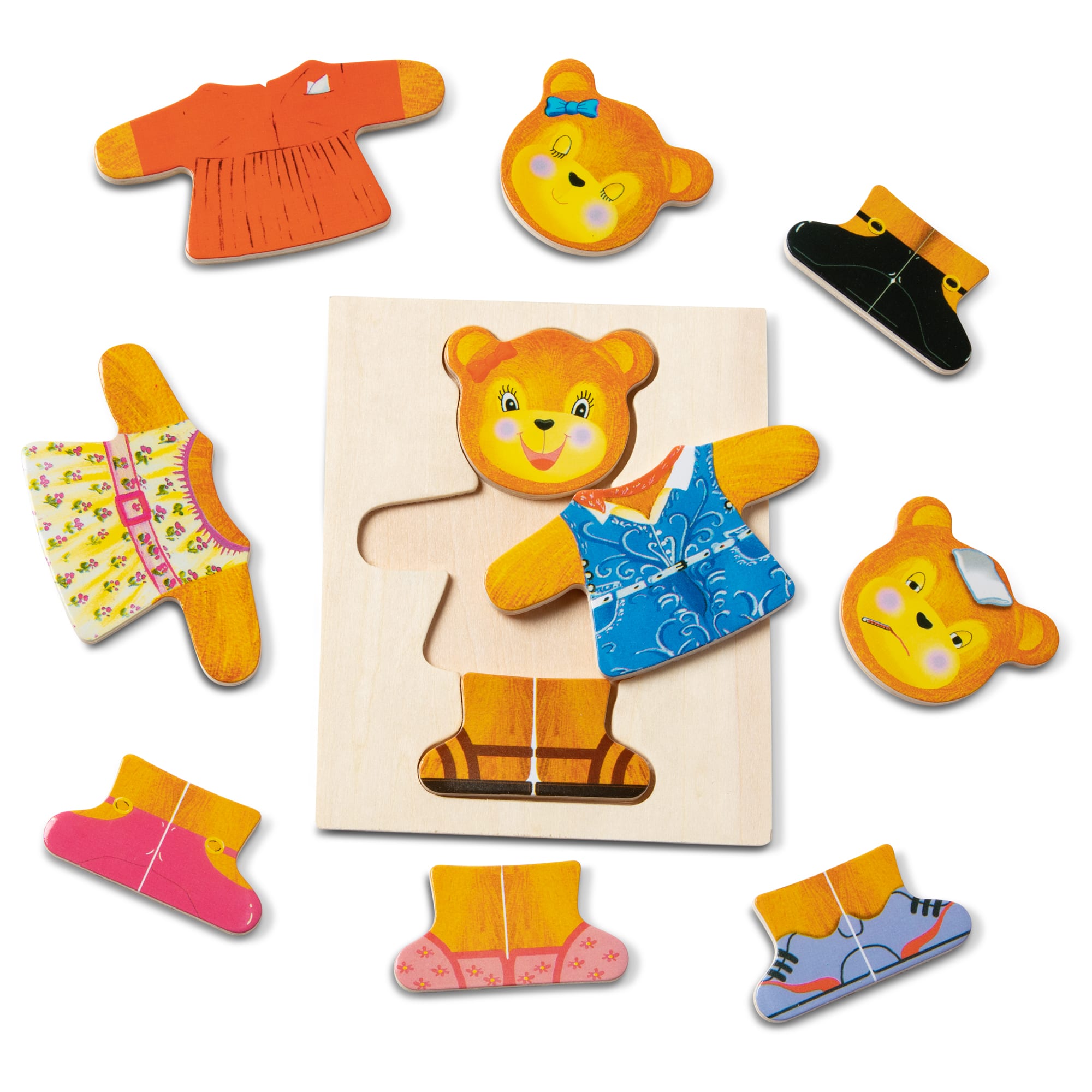 Melissa & Doug Wooden Bear Dress-Up