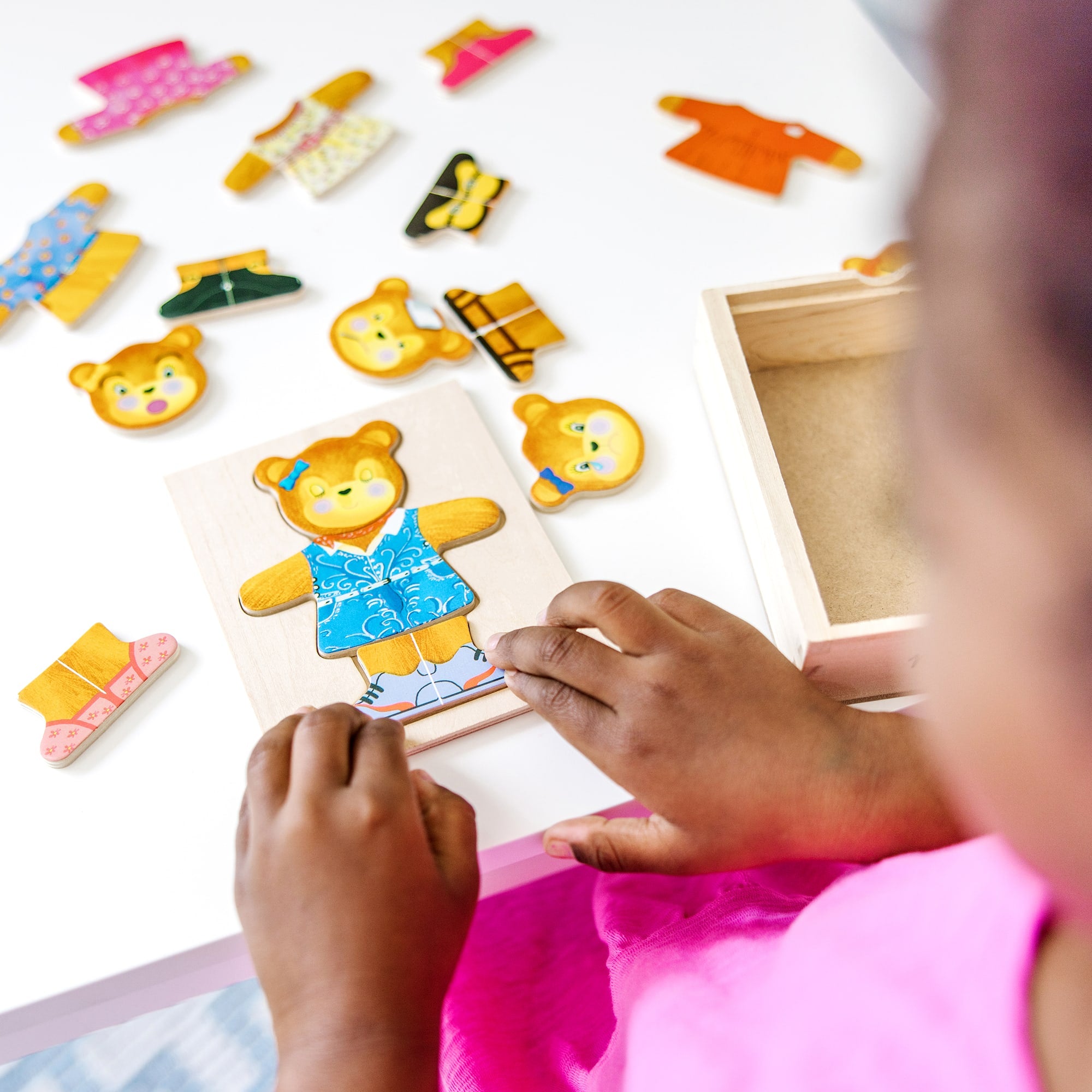 Melissa & Doug Wooden Bear Dress-Up