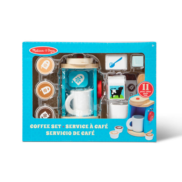 Melissa & Doug Wooden Brew & Serve Coffee Set