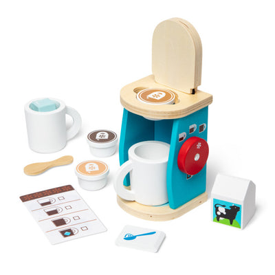 Melissa & Doug Wooden Brew & Serve Coffee Set