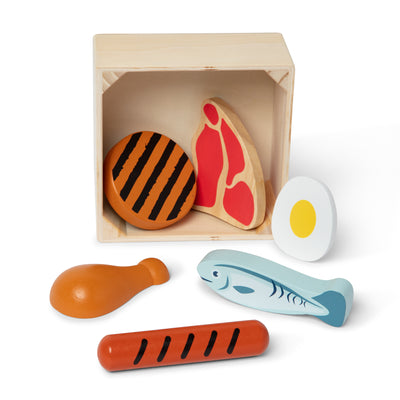 Melissa & Doug Wooden Food Groups Play Set - Protein