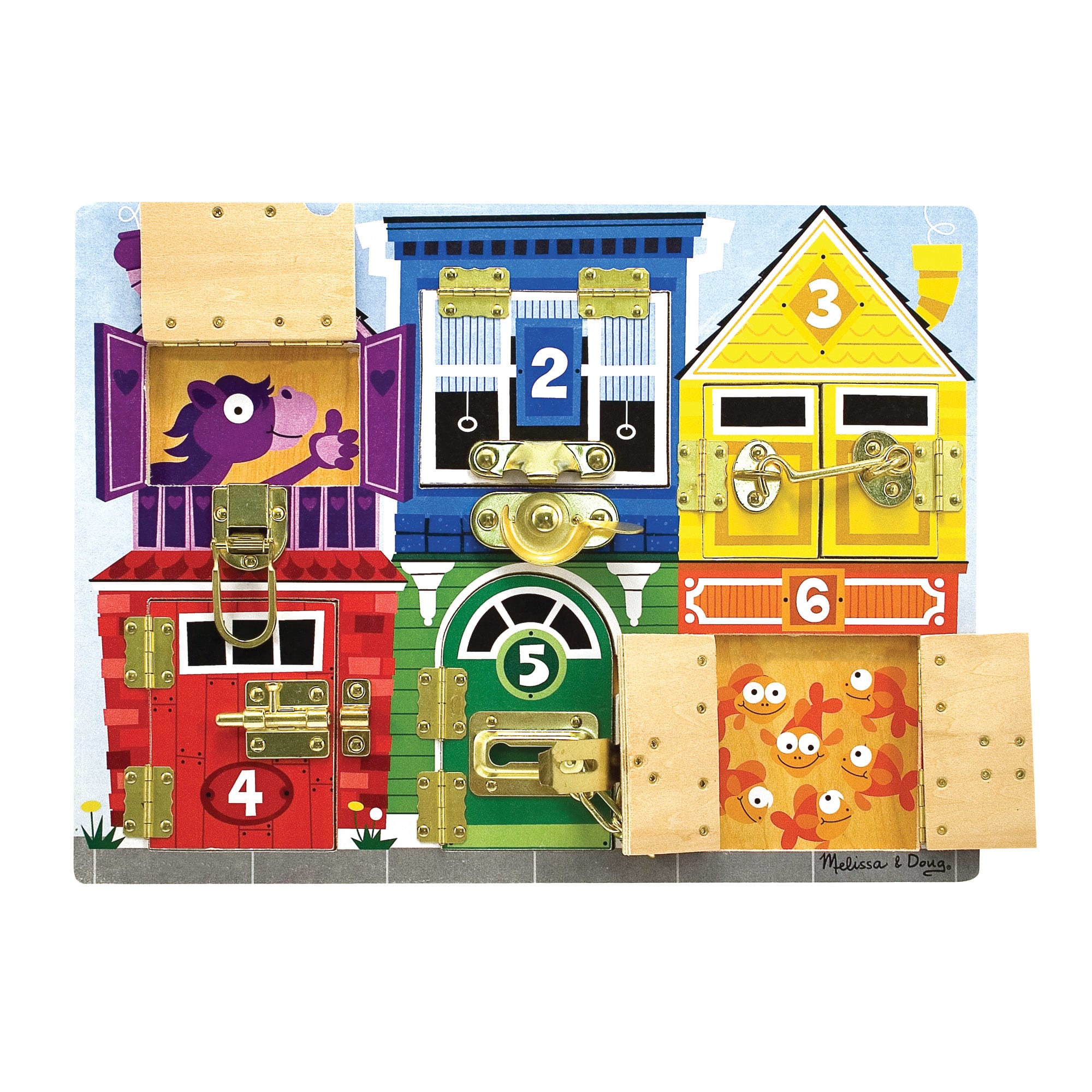 Melissa & Doug Wooden Latches Board