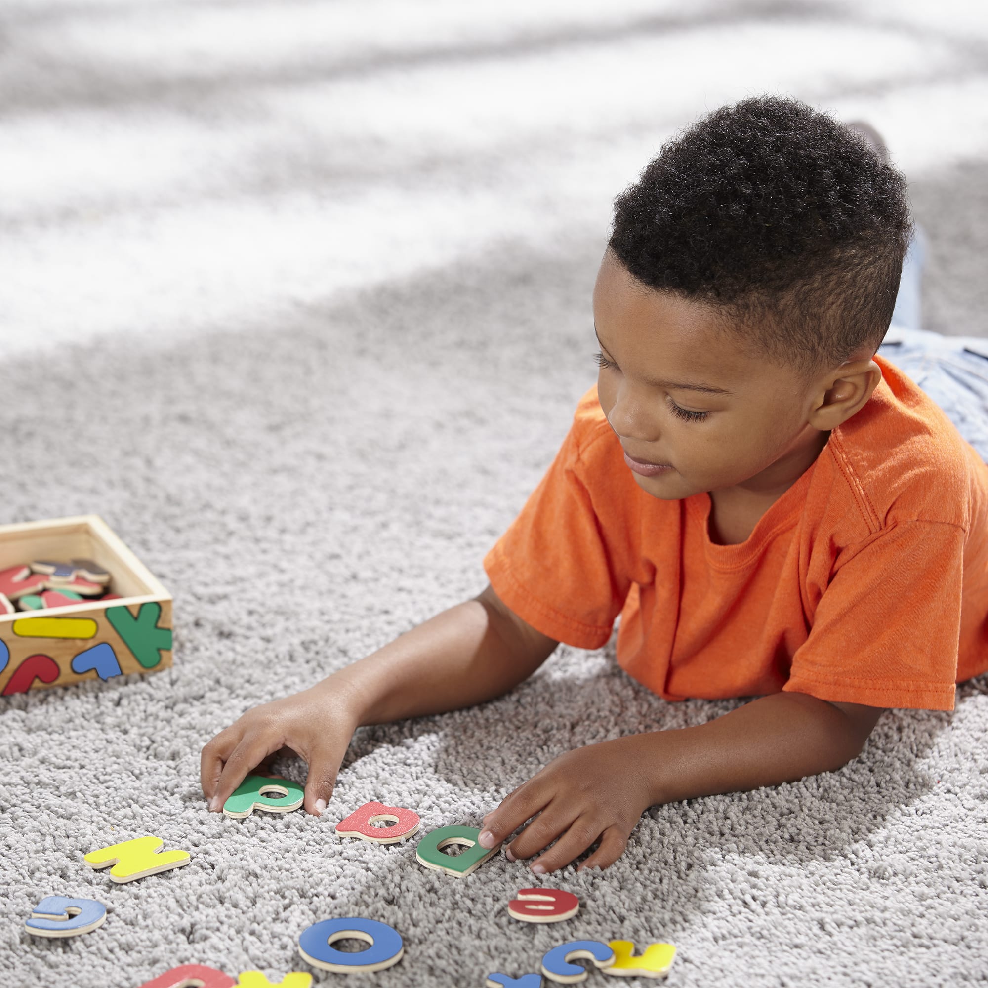 Melissa & Doug Wooden Letter Alphabet Magnets