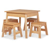 Melissa & Doug Wooden Stools - Set of 4 (Natural)