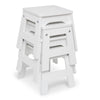 Melissa & Doug Wooden Stools - Set of 4 (White)