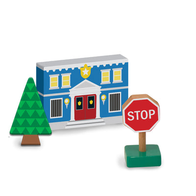 Melissa & Doug Wooden Town Play Set