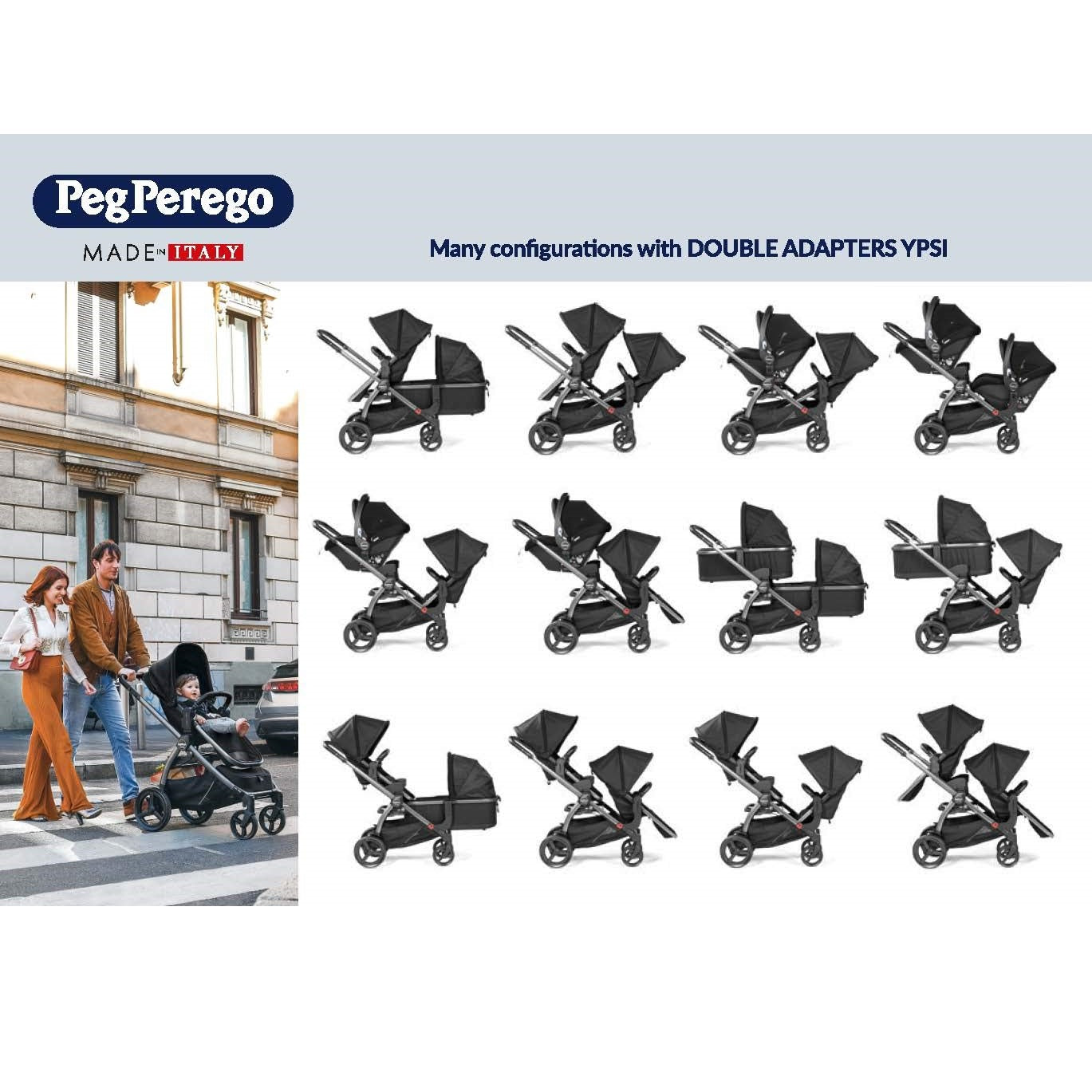 Peg Perego YPSI Double Adapter