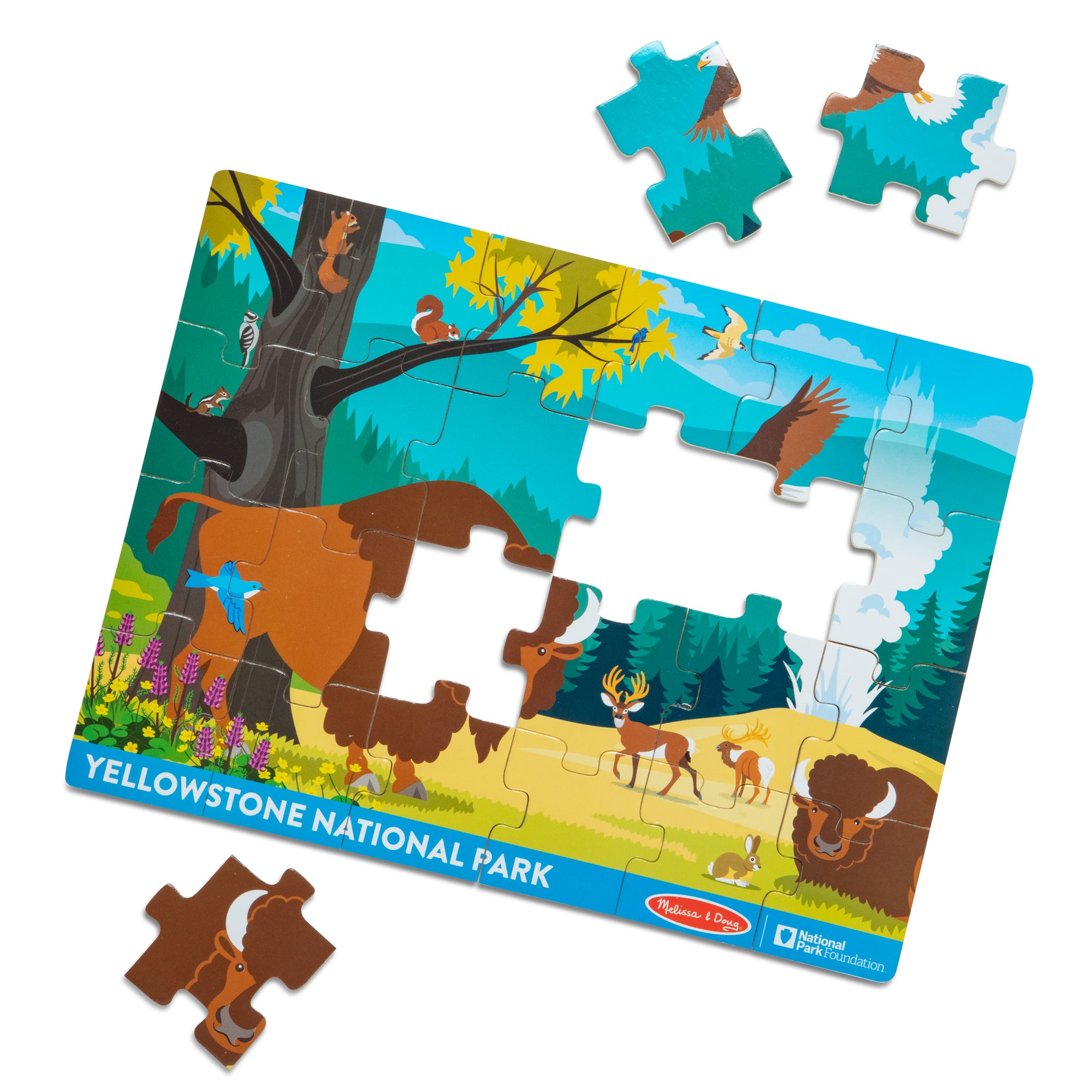 Melissa & Doug Yellowstone National Park Wooden Jigsaw Puzzle - 24 Pieces
