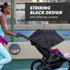 Baby Jogger Summit X3 Double Jogging Stroller in Midnight Black