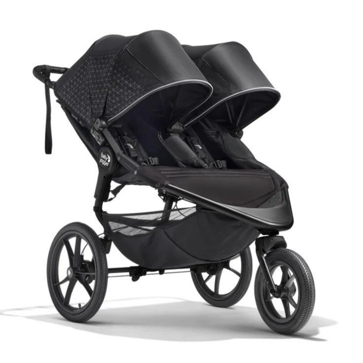 folding double stroller Baby Jogger Summit X3 Double Jogging Stroller in Midnight Black