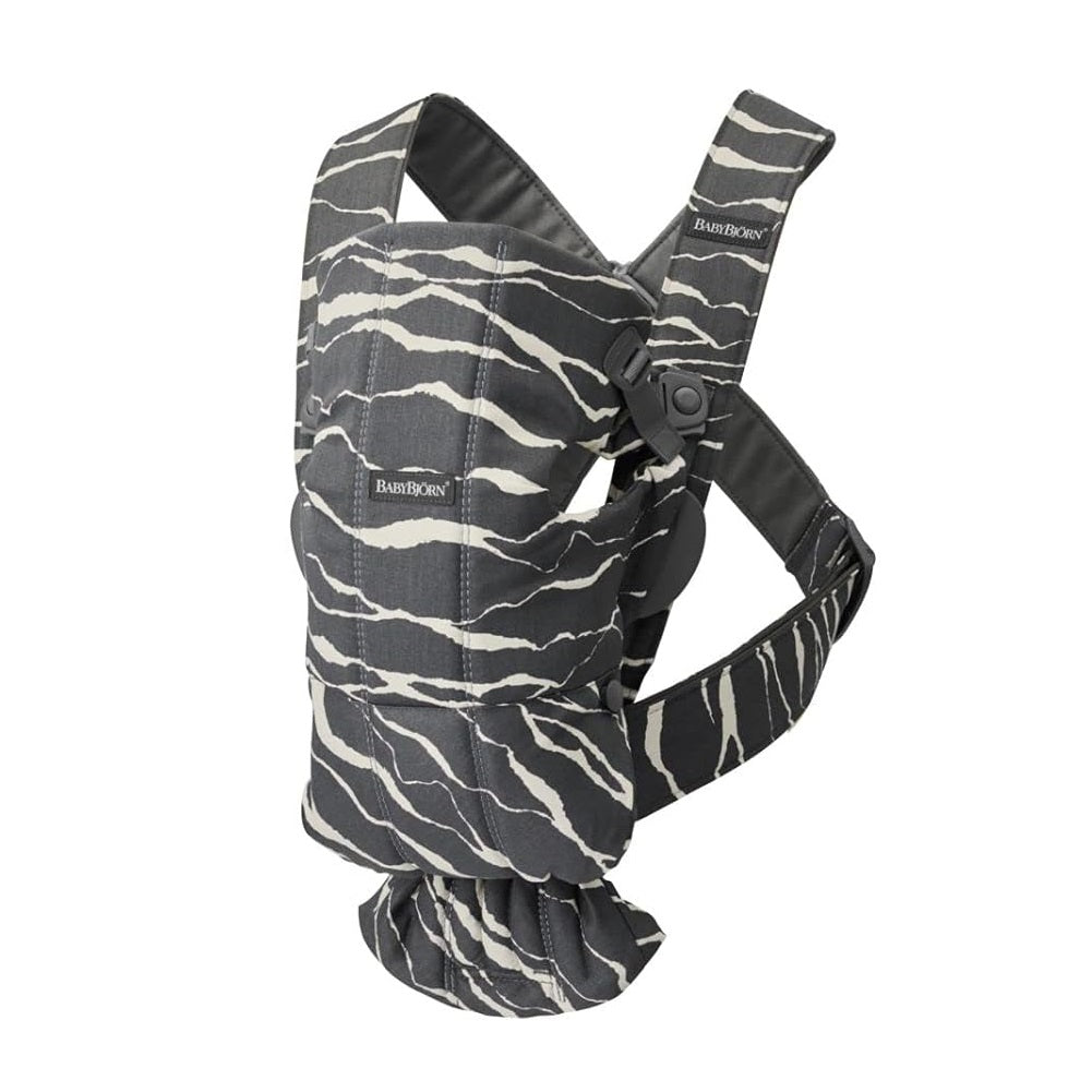 BABYBJÖRN Bouncer Bliss Mesh in Black + Baby Carrier Mini in Anthracite/Landscape