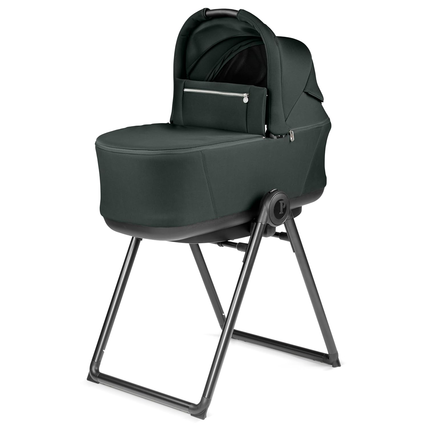 Peg Perego City Loop Pop-Up Bassinet with Stand in Metal
