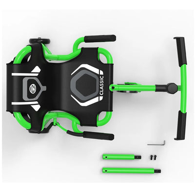 EzyRoller Classic X Ride-On Scooter in LIme Green with extenders