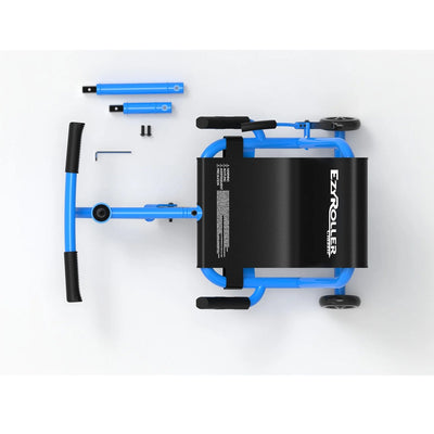 EzyRoller Classic LED Wheels Ride-On Scooter in Aqua Blue