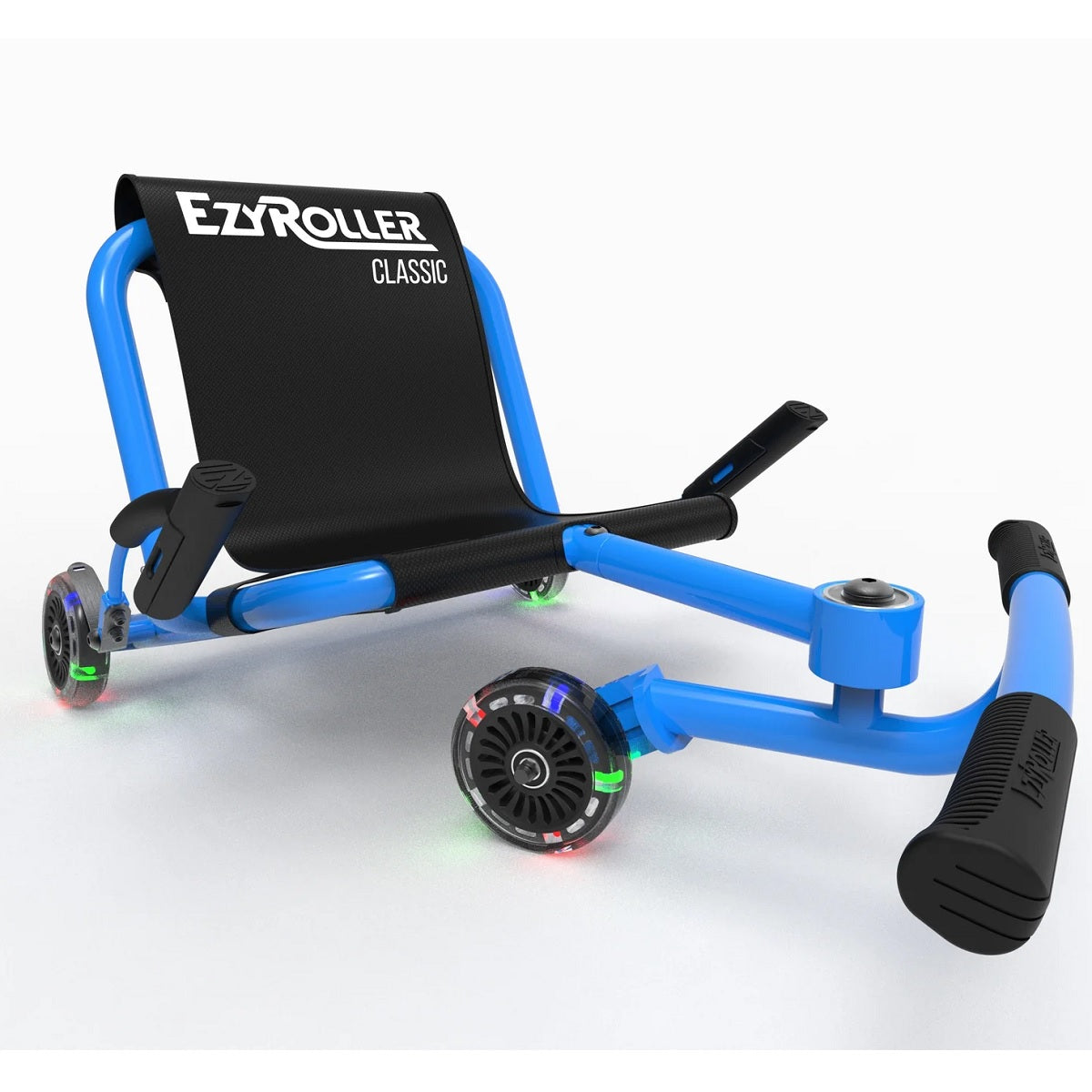 EzyRoller Classic LED Wheels Ride-On Scooter in Aqua Blue