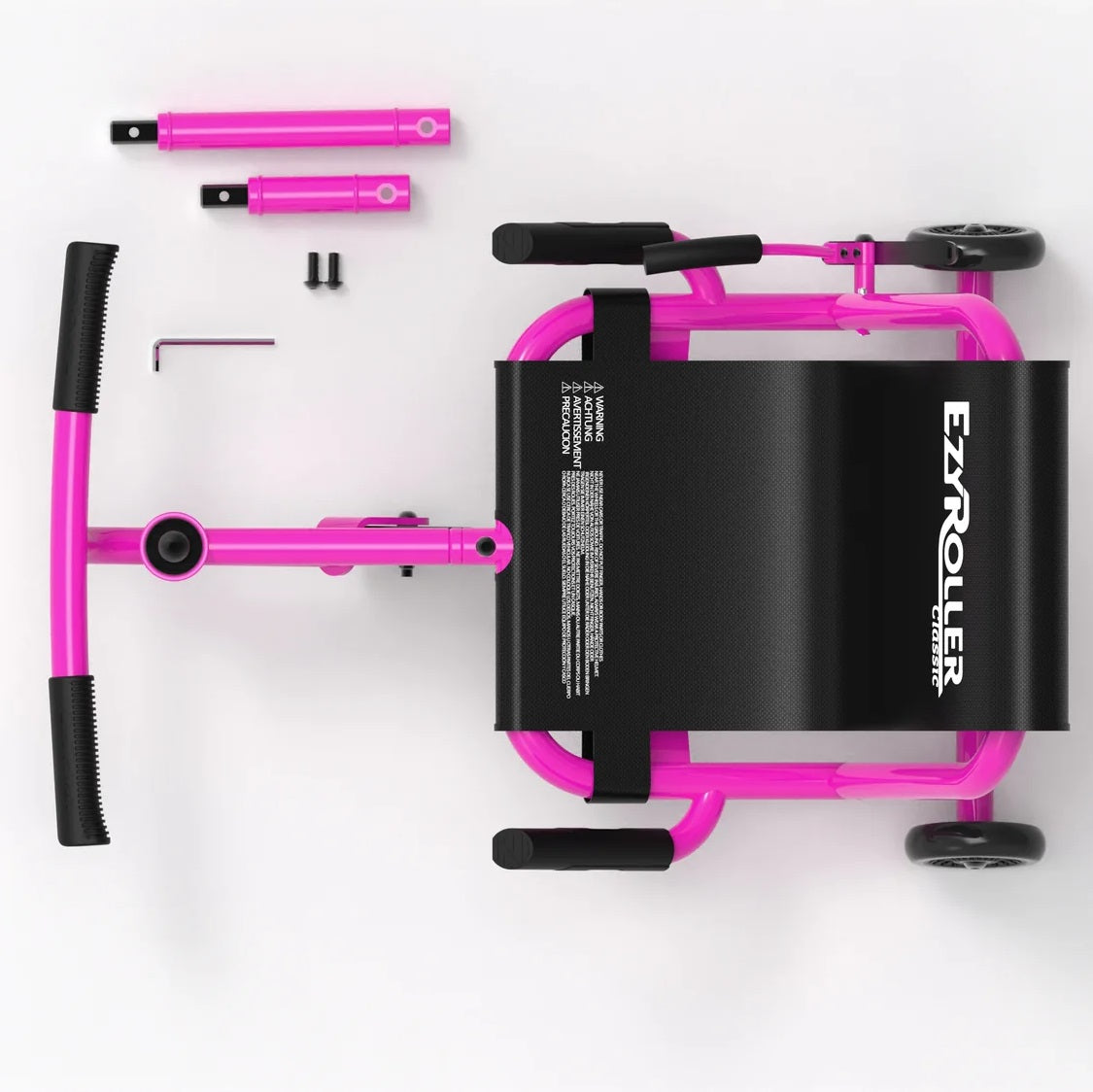 EzyRoller Classic LED Wheels Ride-On Scooter in Princess Pink