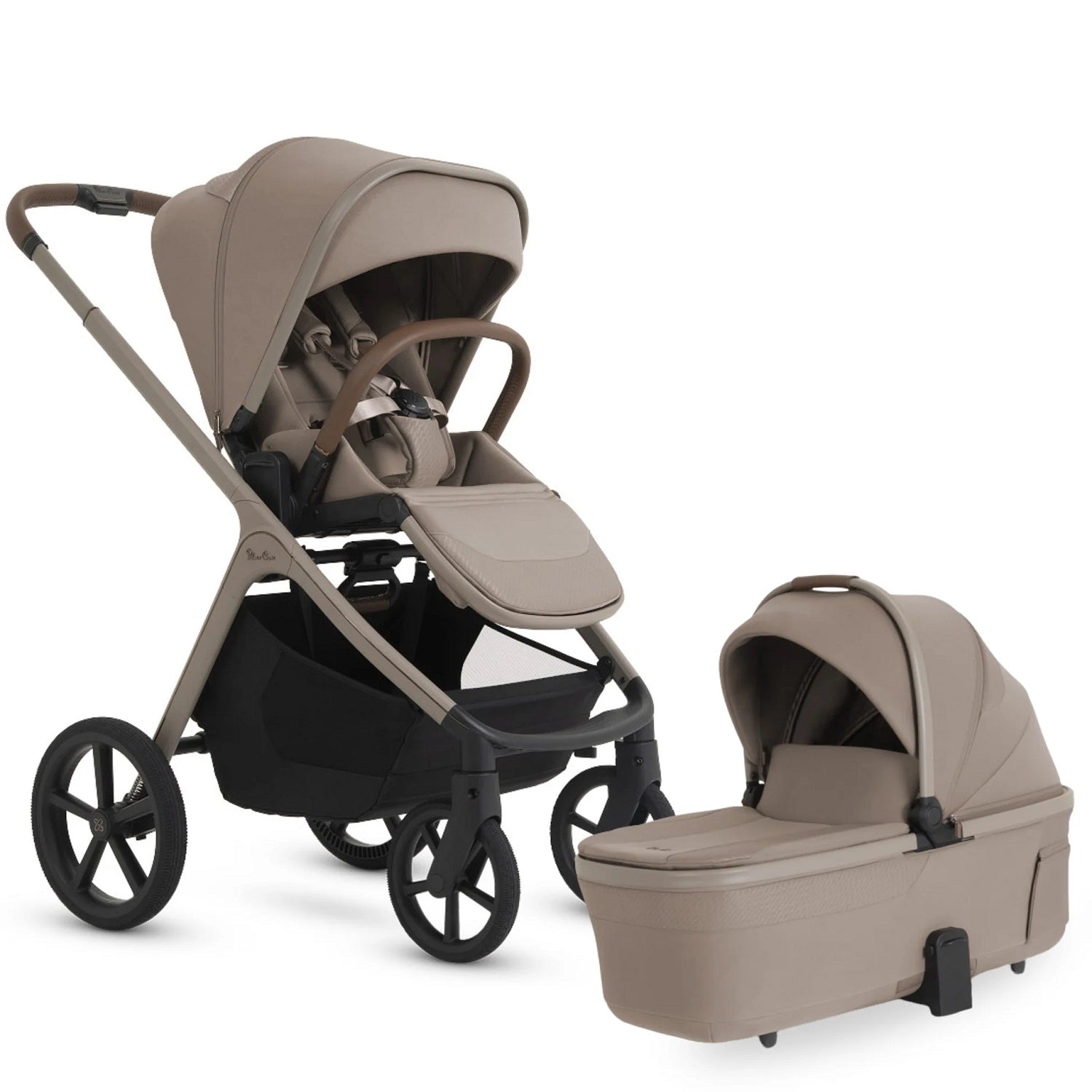 Silver Cross Cove 2 Stroller + Bassinet Bundle in Champagne