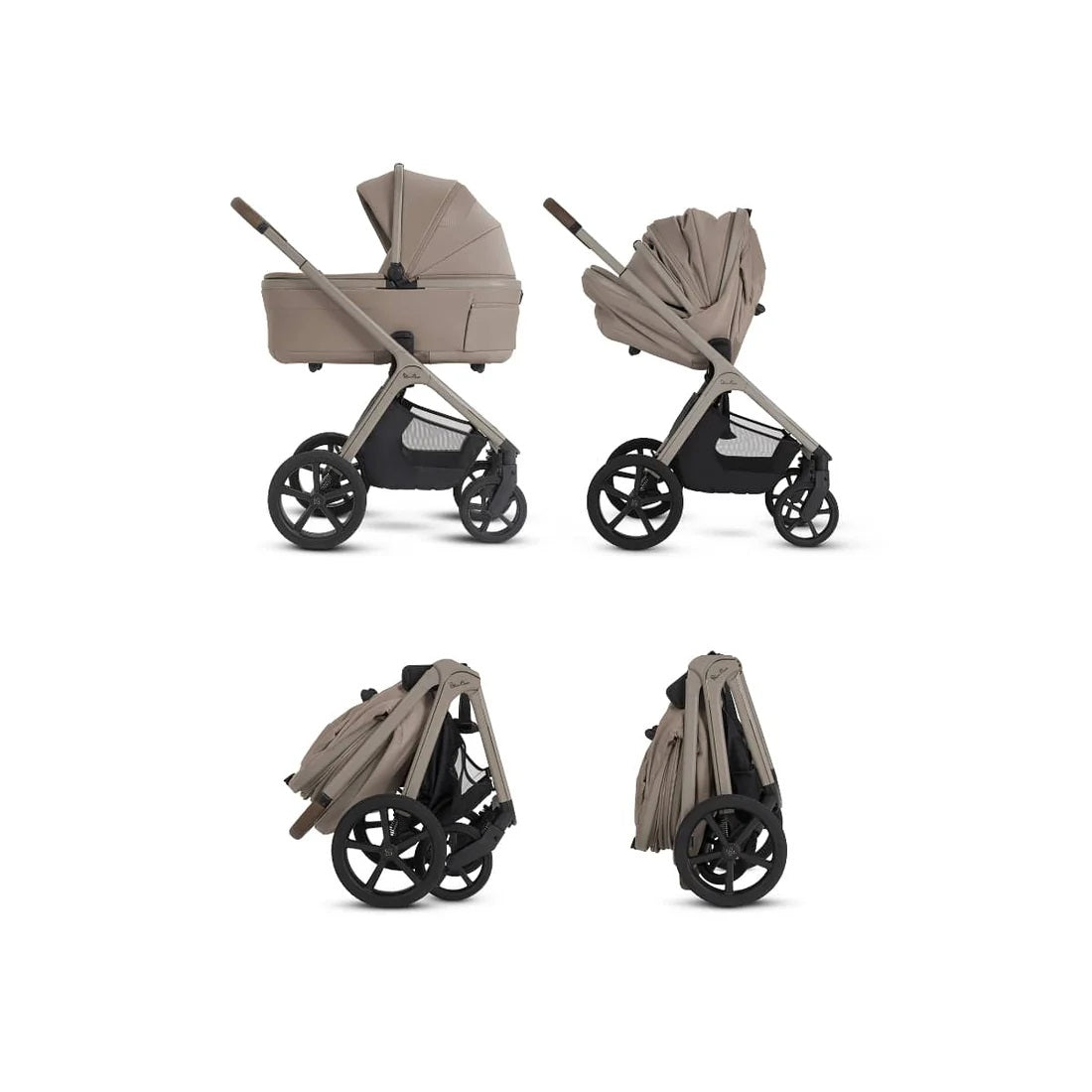 Silver Cross Cove 2 Folding Bassinet in Champagne