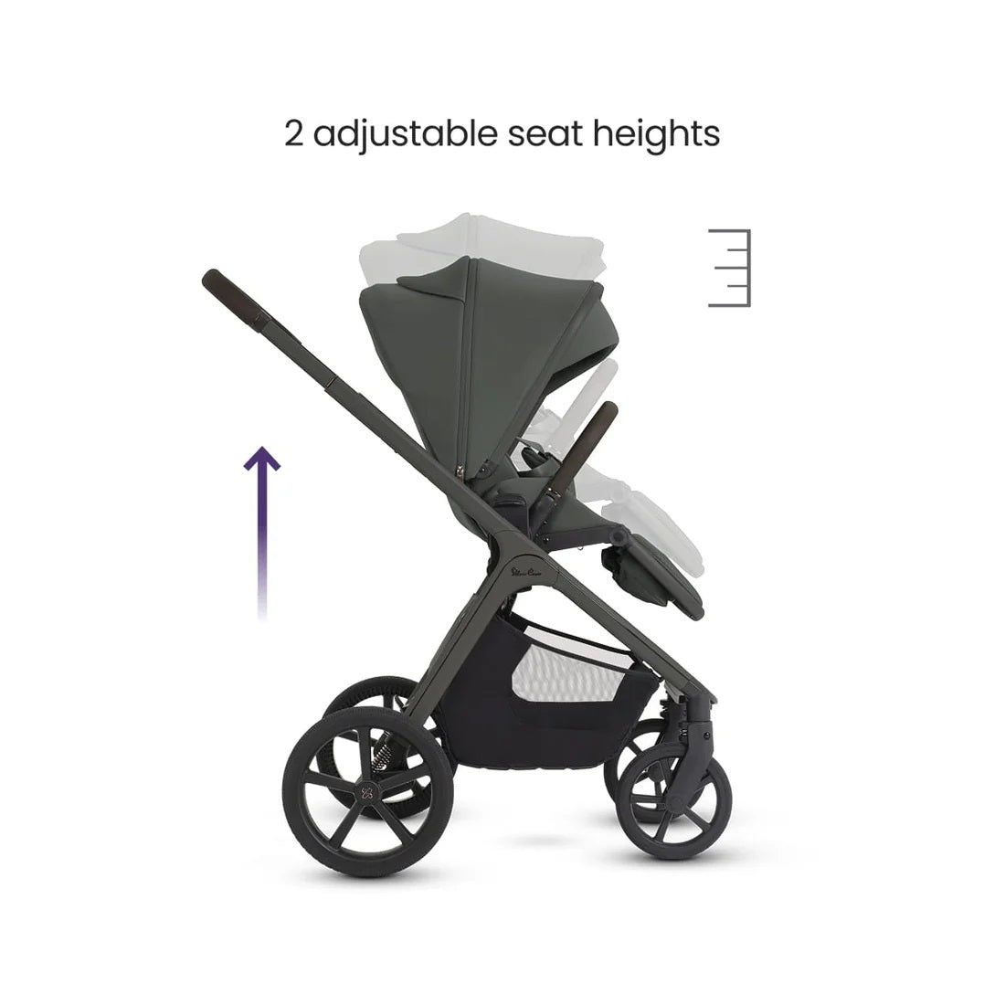 Silver Cross Cove 2 Full-Size All-Terrain Stroller in Pewter