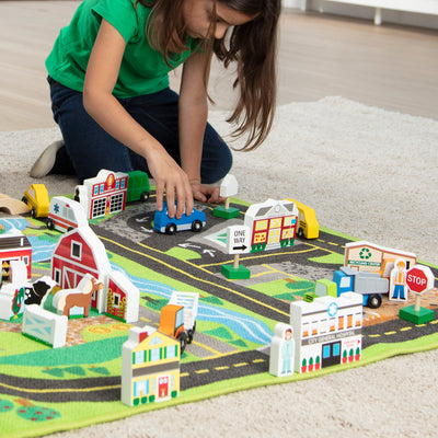 Melissa & Doug Deluxe Road Rug Play Set