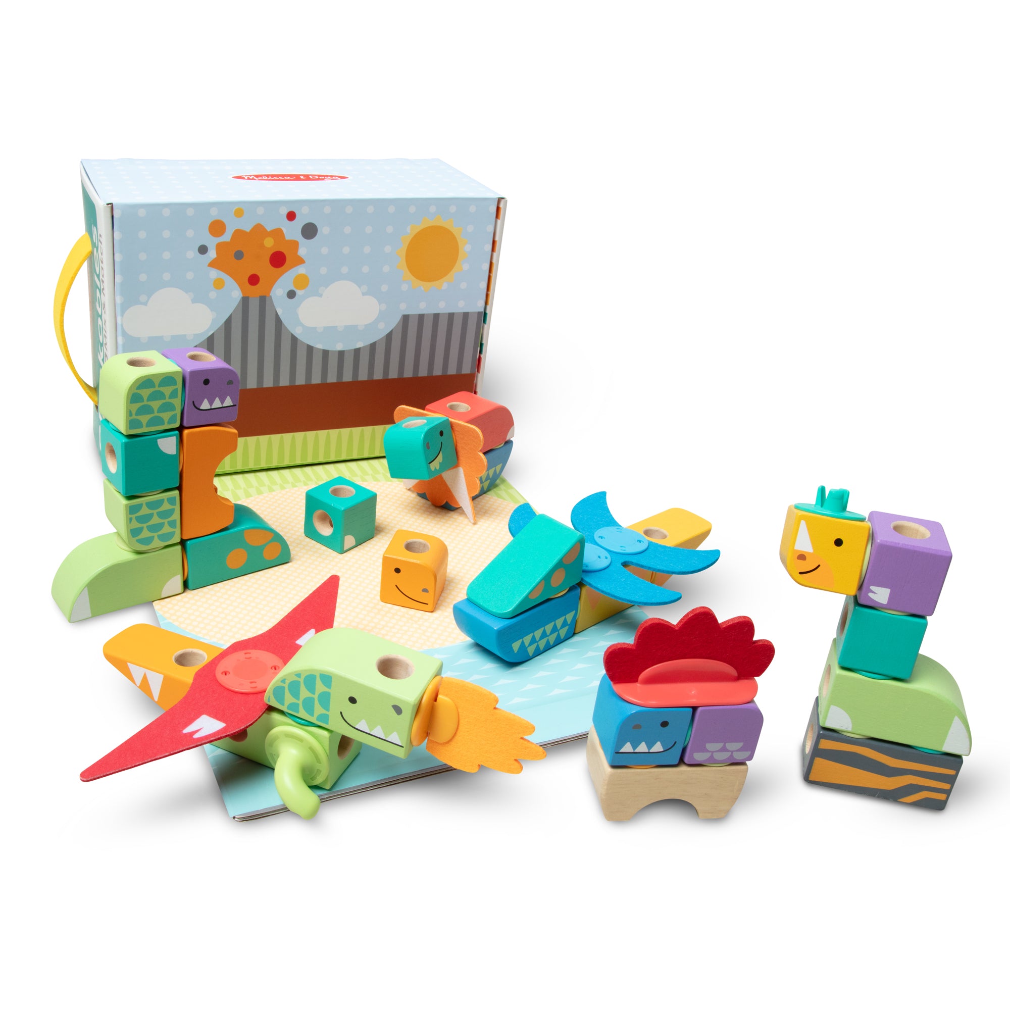 Melissa & Doug Blockables Dino Play Set