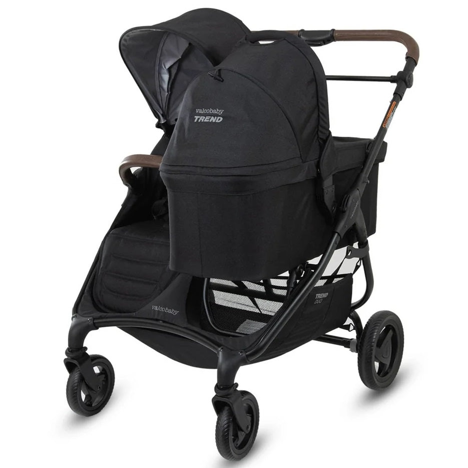 Valco Baby Duo Trend Bassinet in Night Black on stroller