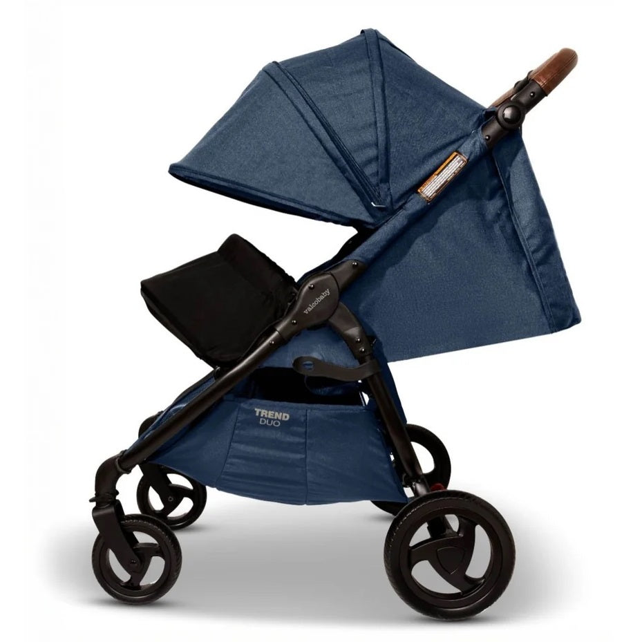 Valco Baby Duo Trend Double Stroller in Denim