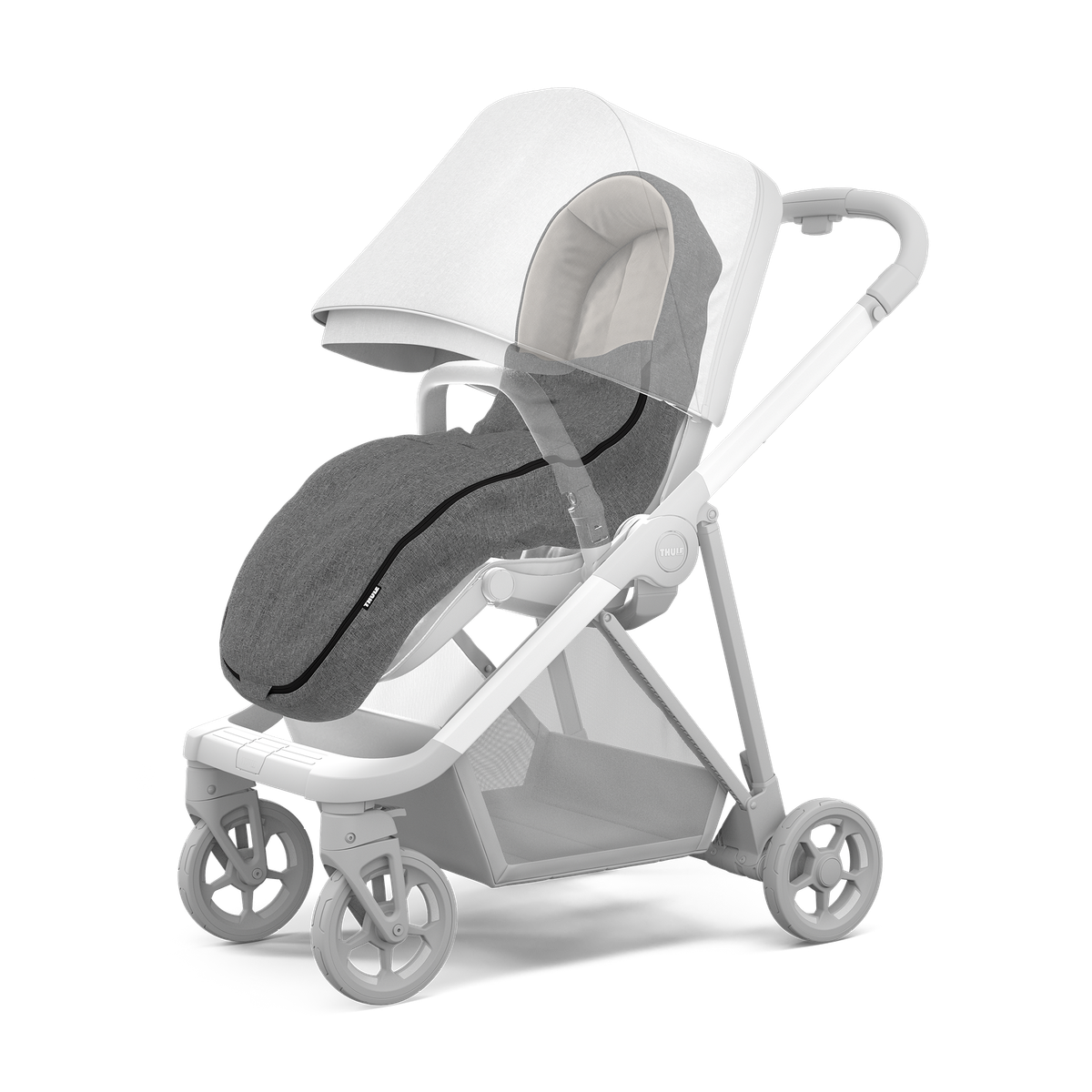 Thule Stroller Footmuff in Gray Mélange