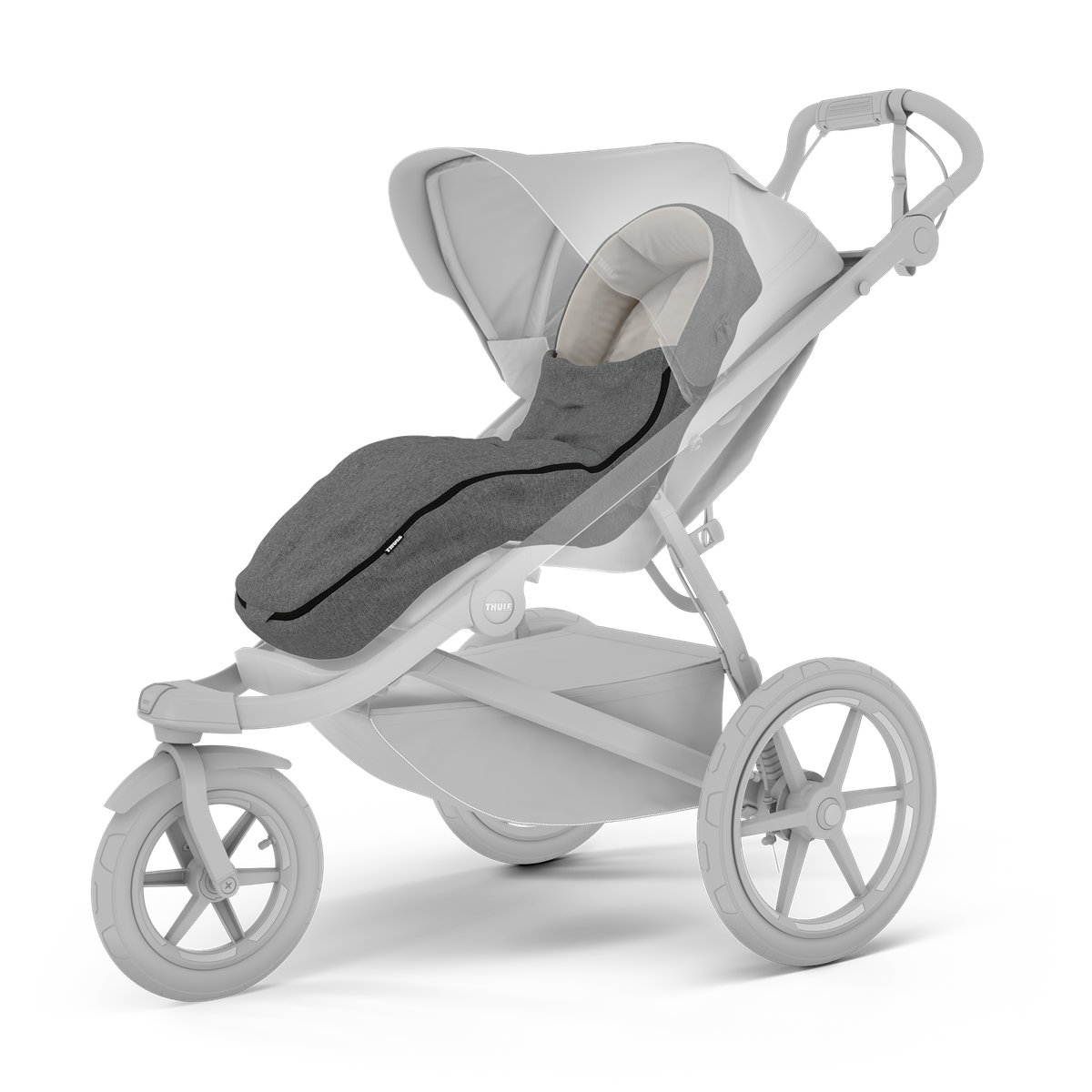 Thule Stroller Footmuff in Gray Mélange