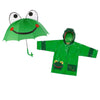 Kidorable Frog Raincoat & Umbrella