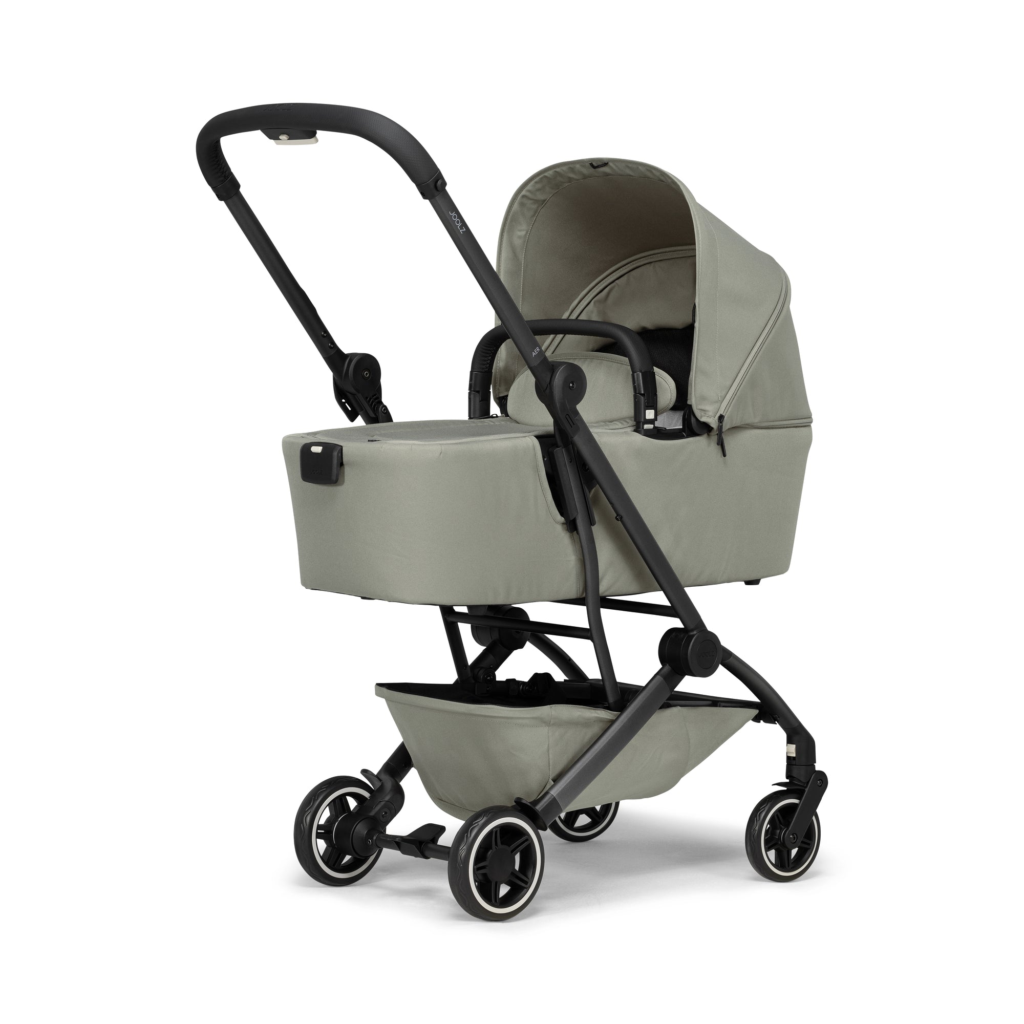 Joolz Aer+ Bassinet in Sage Green on stroller